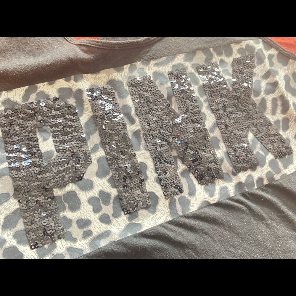 Victoria’s Secret PINK CheetahFront Racerback Tank